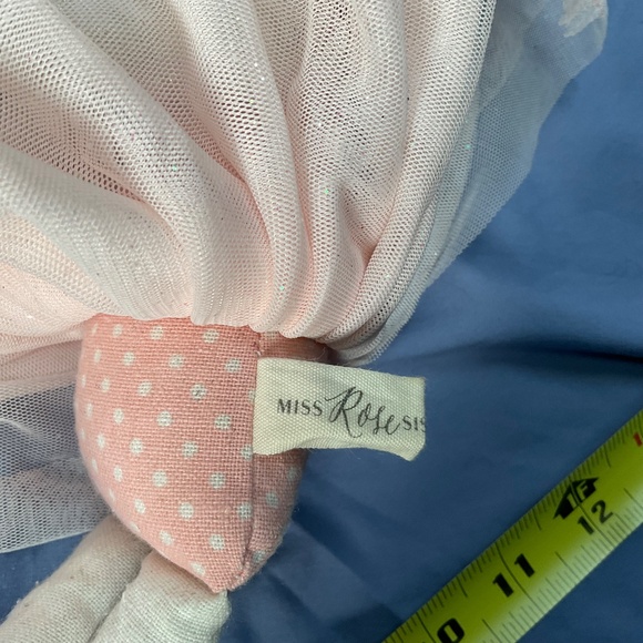 Lot of three cotton and linen stuffies loveys nursery decor - Picture 10 of 15